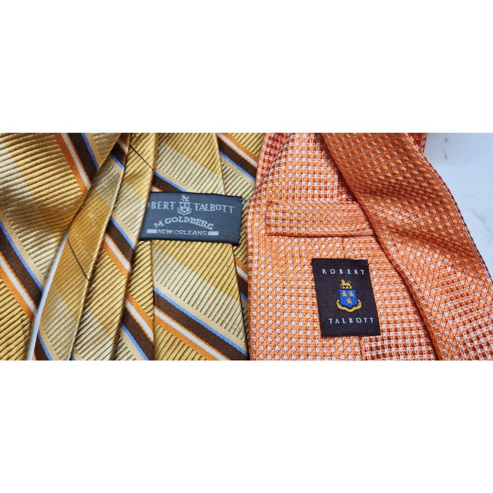 Robert Talbott Best of Class Silk Neck Ties - Lot Of 2 Repp And Textured - Picture 2 of 9